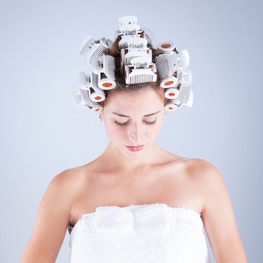 Set of 20 heated rollers in three sizes. Ready for use in under 4 minutes